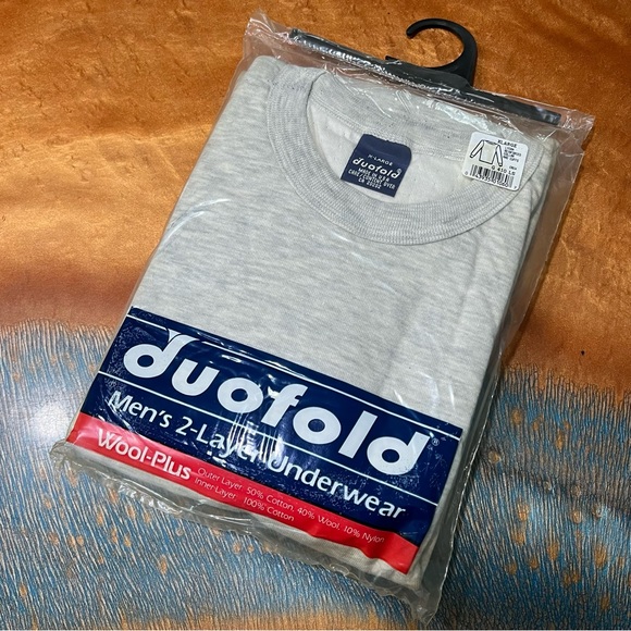 VTG New Duofold Wool plus underwear Men's XL Long Sleeve Layering Shirt usa - Picture 1 of 7